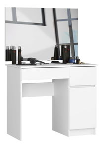 Toaletný stolík Parijat  (biela) (so zrkadlom) (P) *výpredaj