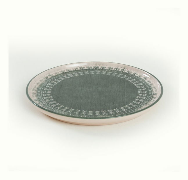 Jedálenská súprava (24 ks.) Torm (zelená + krémová) *výpredaj