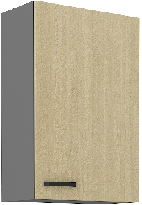 Gornji kuhinjski ormarić Scarmi 60 G-90 1F (Antracit + Herringbone scandi)