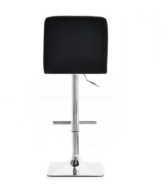 Stolička Hanoi (čierna + chrómová)
