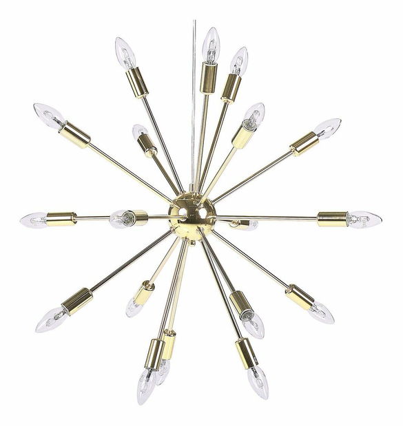 Závesná lampa Maffra (zlatá)