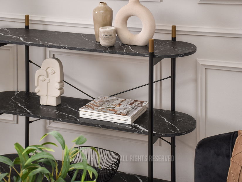 Konzolový stolík Inge (čierna)