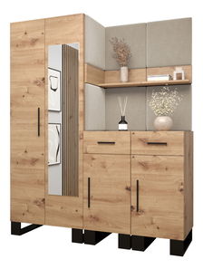 Előszobabútor Amanda 15 (artisan tölgy + bézs)
