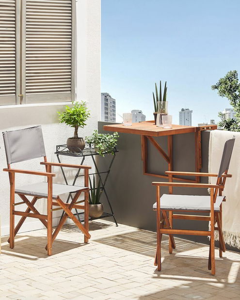 Set vrtnih stolica (2 kom.) Carli (tamno drvo)