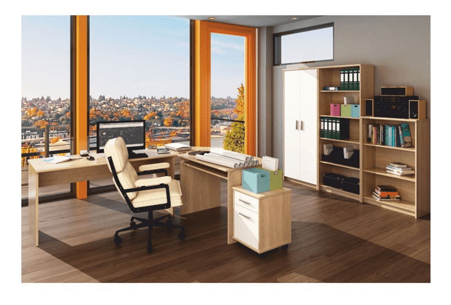 Kutni stolić Hansa 2 NEW 06 (hrast sonoma + metal)