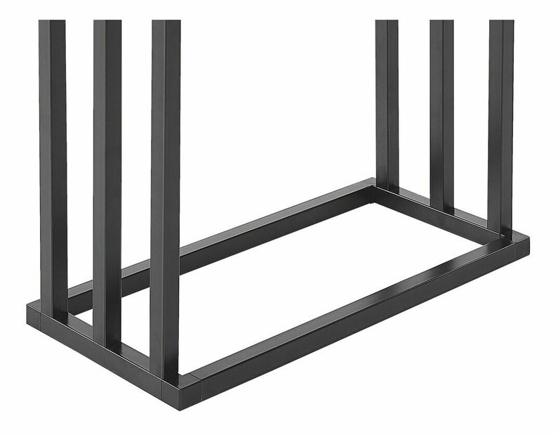 Törölközőtartó Churu (fekete + sötét fa)