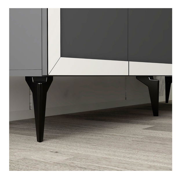 Skrinka Sotema 1 (antracit + biela) 