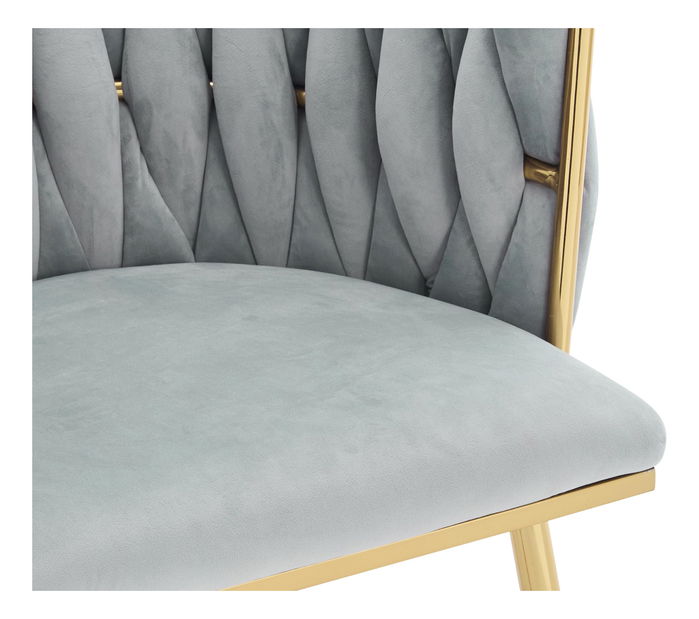 Set blagovaonskih stolica (2 kom.) Archie DC 1142 (crna + zlatna) 