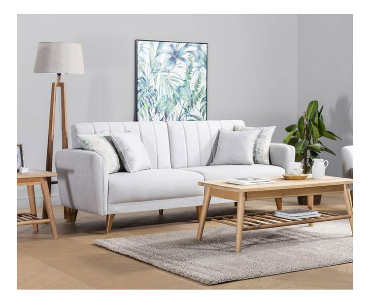 Háromszemélyes kanapé Adriene (krém)