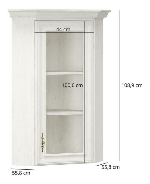 Függesztett vitrin Incantatos (andersen fenyő) 