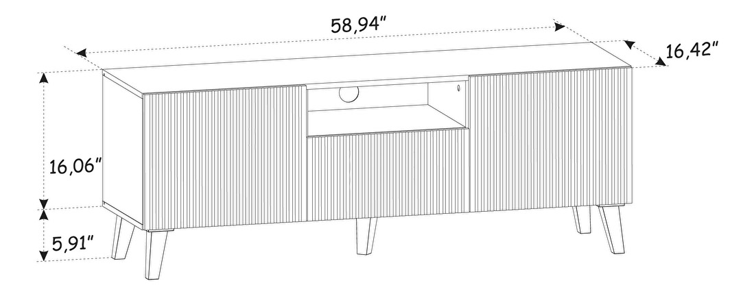 TV stolík Rawy (dub artisan)