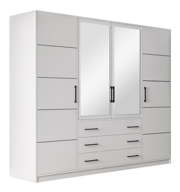Šatníková skriňa Lenona 240 (biela)