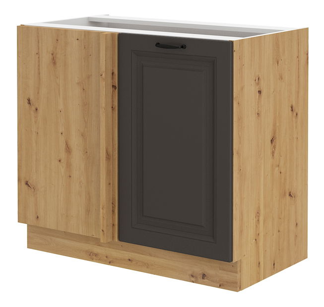 Alsó konyhaszekrény Sheila 105 ND 1F BB (artisan tölgy + grafit)