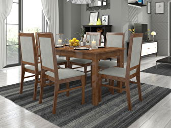 Jedálenský set Raviel25 (dub lefkas + paros 2)