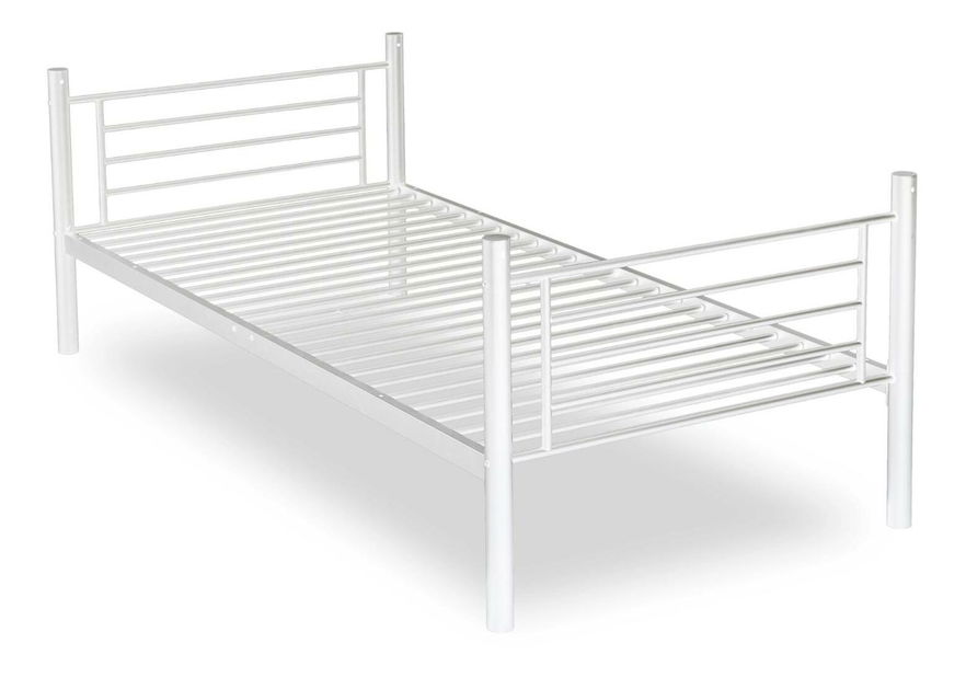 Pat pentru copii etajat 90 cm Riverside (alb) (cu somieră)