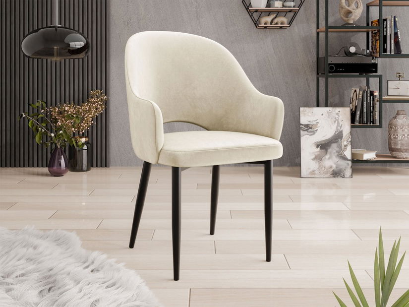 Étkezőszék Dezja (krém + fekete) 