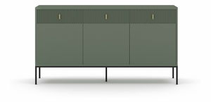 Komoda Magara 3D3S (zelena + crna)
