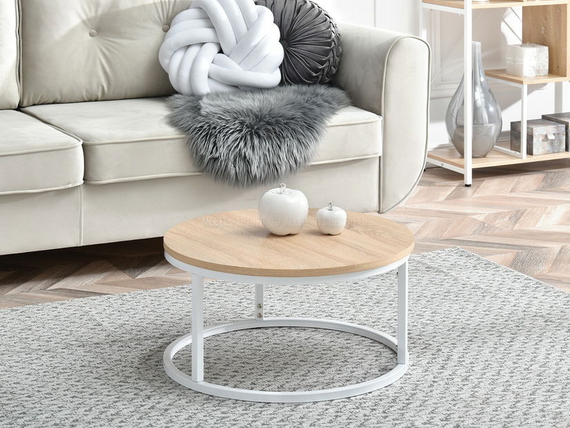 Konferenčný stolík Kolja Stolik S (dub sonoma + biela)