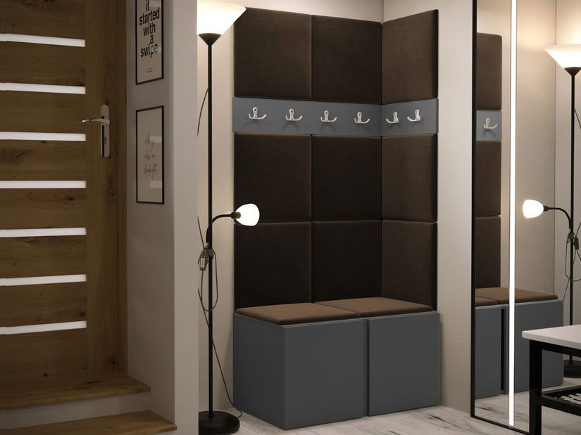 Mobilier hol Tovenaz I (grafit + maro) 