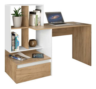 PC stolić Nacio (hrast artisan + bijela) 