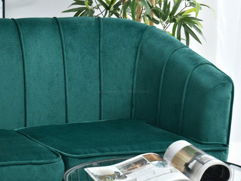 Canapea Etimee S (verde + negru)