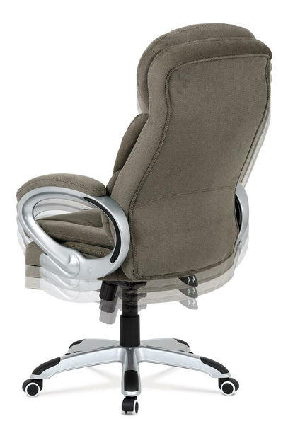 Irodai fotel Kabas (barnás-szürke)