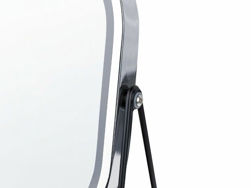 Kozmetické zrkadlo Dinora (strieborná) (s LED osvetlením)