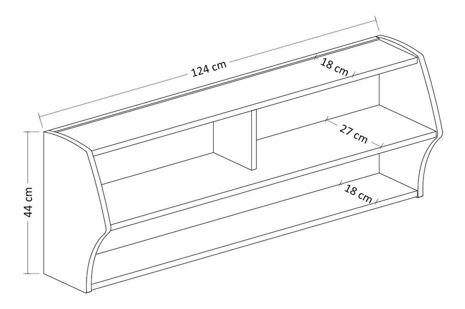 TV stolík/skrinka Solid (biela)