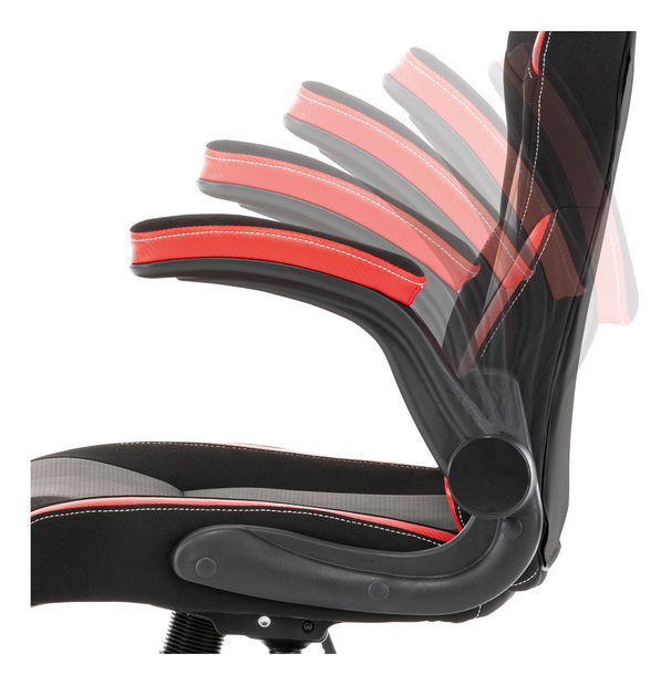 Fotoliu de birou/gaming Yzix-Y352-RED (Negru + roșu)