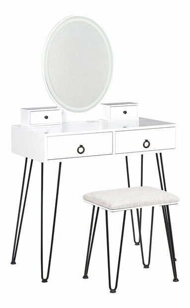 Fésülködő asztal Soja (fehér)