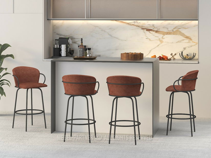 Scaun bar Simonte (negru)