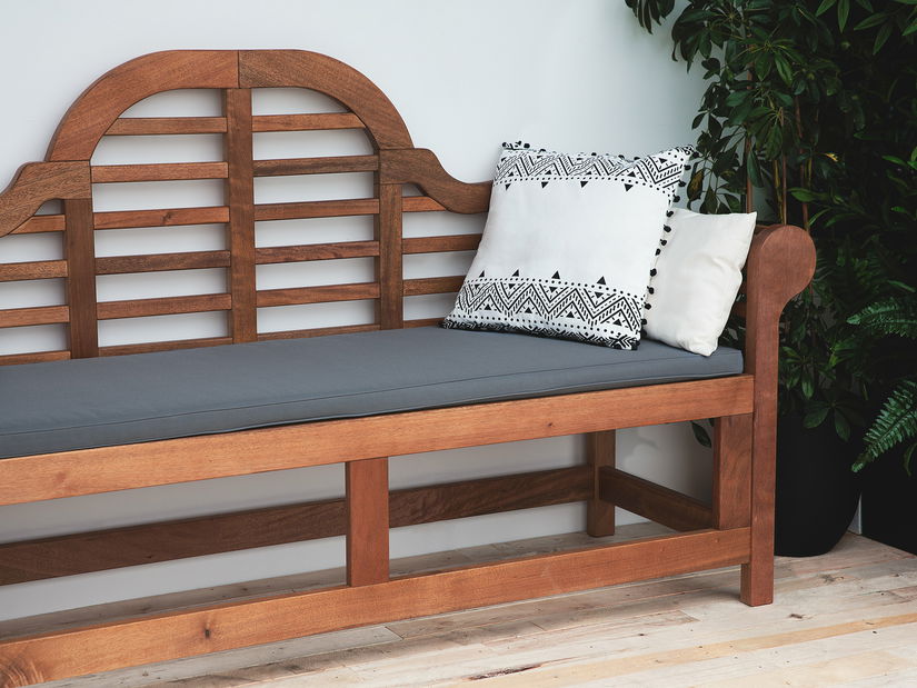 Záhradná lavička Tratoria Marlboro (grafit) (sivý podsedák)