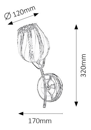 Bodové svietidlo Danila 2968 (chrómová)