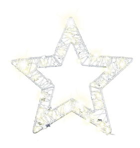 Svetelná dekorácia Strieborná hviezda RXL 469 (strieborná)