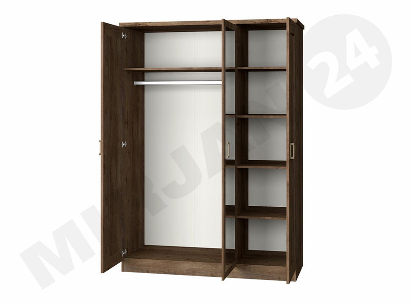 Ormar sa ogledalom Nyssa N15 (Lefkas hrast)