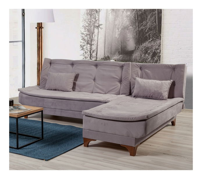 Canapea extensibilă Klaudi C (gri) (D)