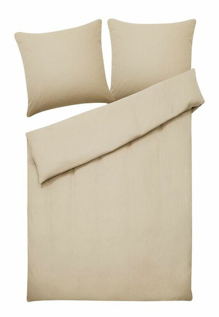 Lenjerie pat 155 x 220 cm Avignini (bej) (complet cu fețe de pernă)