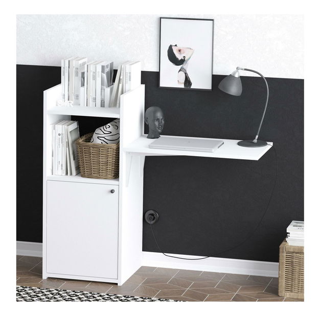 PC asztal Aliex 10 (fehér + fekete)