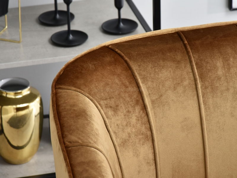 Sofa Etimee S (zlatna + zlatna)