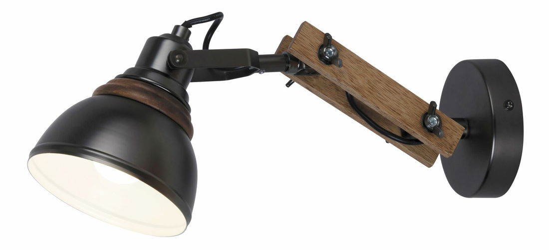 Nástenné svietidlo Aksel 2723 (buk + čierna)