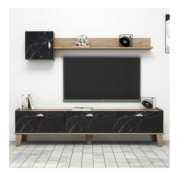 Mobilier living Summer (stejar + marmură)