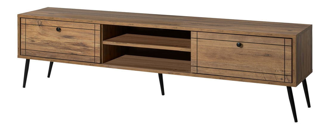 Masă TV/Dulap Broadway (Pin atlantic + Negru)