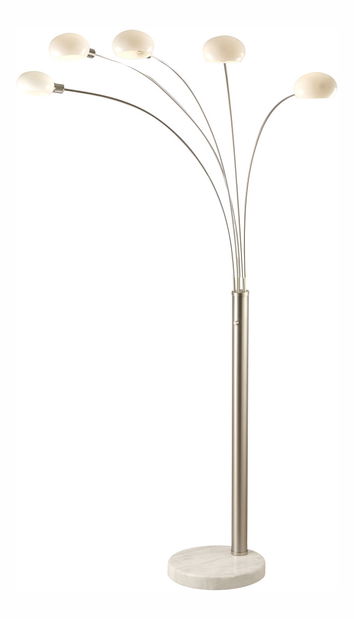 Stojanové svietidlo Classic style 58224 (nikel + opál) (Stmievateľné)