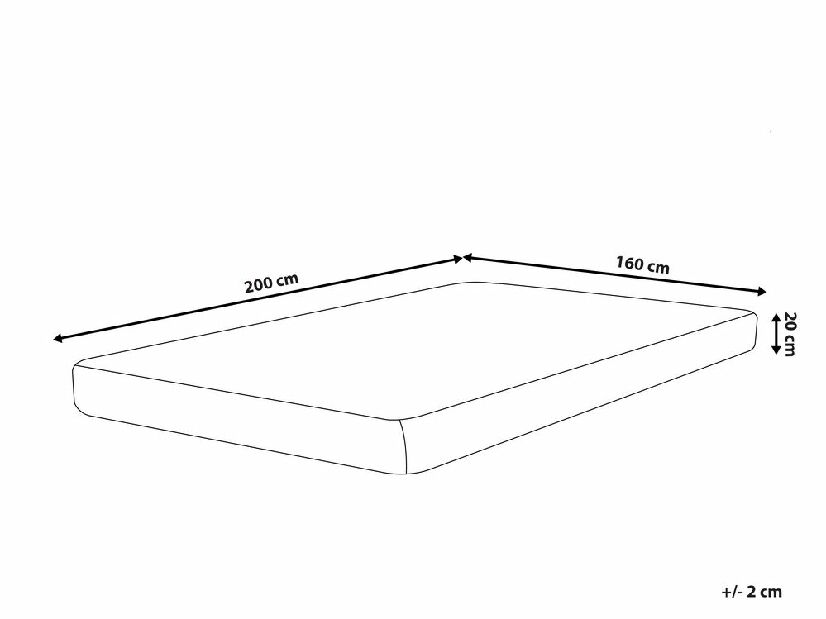 Penový matrac 160x200 cm ALERIA