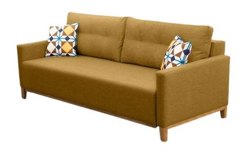 Háromszemélyes kanapé Ardell (mustár)
