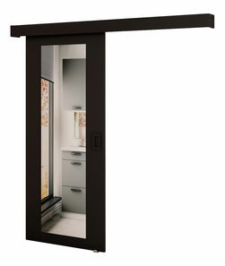 Tolóajtó 90 cm Bethany II (matt fekete)