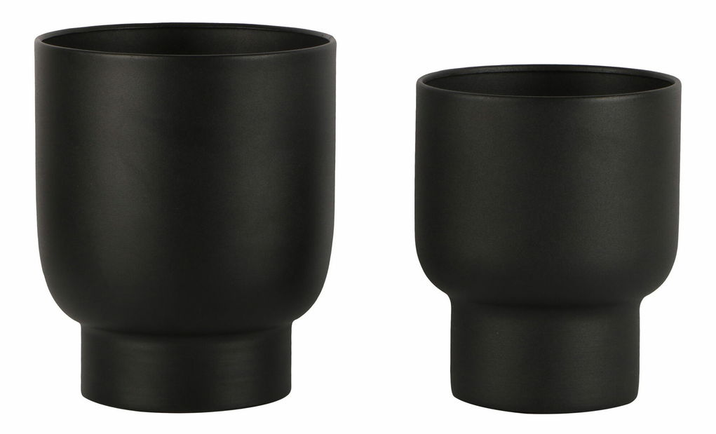 Set 2 ks kvetináčov Fdonina (čierna)