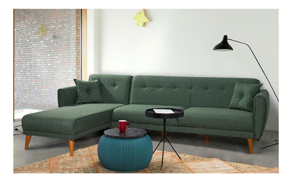 Sarokkanapé Alhambra (J) (zöld)