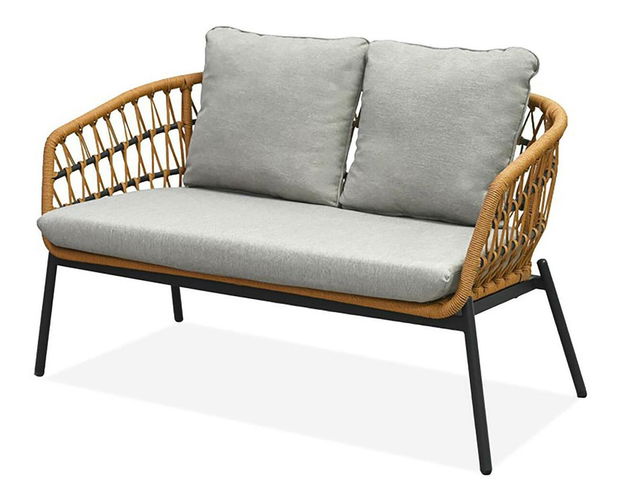 Vrtni set Artefactos (prirodna + svijetlosiva) (za 4 osobe)