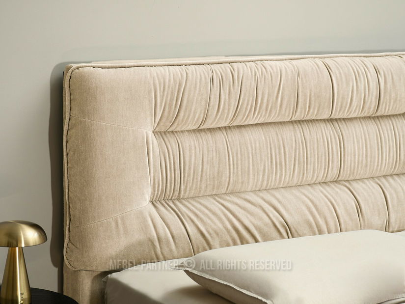 Pat matrimonial 160 cm Creame 160 (bej + negru)